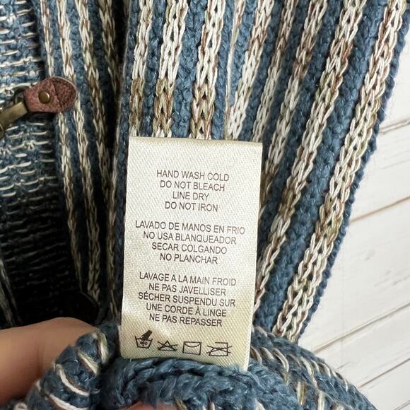 Simply Noelle Knit Sweater Vest Duster Cardigan Blue Size XL - Picture 8 of 9